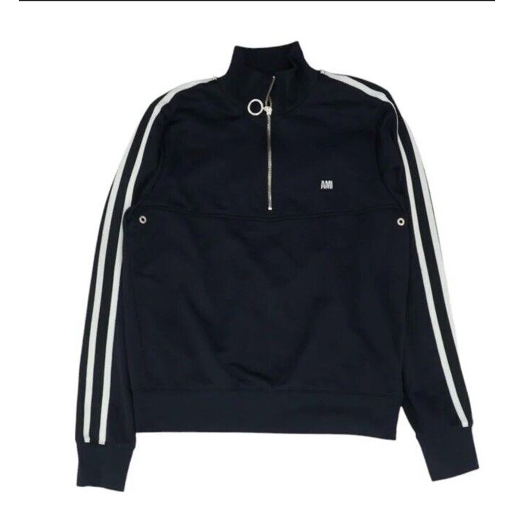AMI ALEXANDRE MATTIUSSI Contrast Zip Track Jacket XL